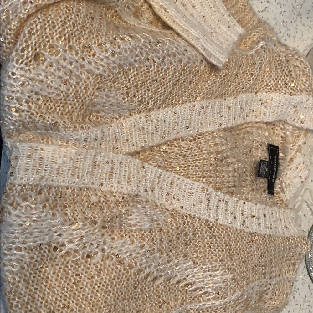 Glitter long sweater medium